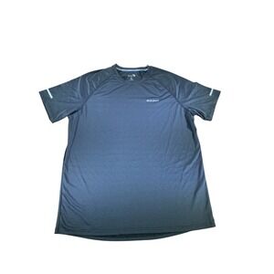 BALEAF Mens Athletic Running Workout T‎ Shirt XL Gray Short Sleeve Gym Top